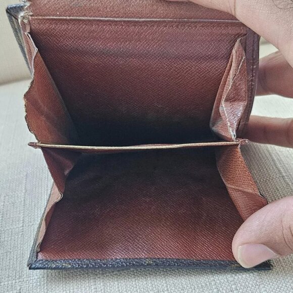 Vintage Louis Vuitton Wallet Brown Card Holder Trifold Purse Made in France Auth - Picture 12 of 12